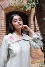 Load image into Gallery viewer, Mint Green Peony Shirt