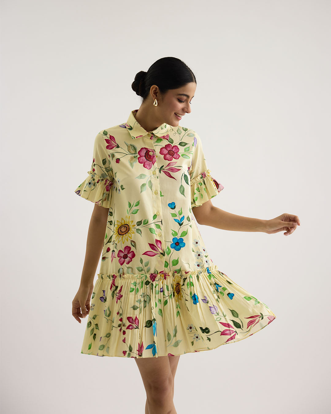 petunia mini dress Reani Shift Mini Dress Petunia PINK-MUL / S by Sugarlips