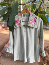 Load image into Gallery viewer, Mint Green Peony Shirt

