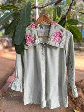Load image into Gallery viewer, Mint Green Peony Shirt