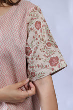 Load image into Gallery viewer, Zig Zag Charm A line Linen Co-ord