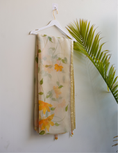 Load image into Gallery viewer, Lime Lily Saree