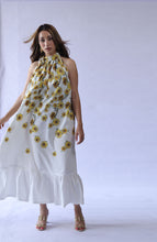 Load image into Gallery viewer, Sunflower Halter Neck Poplin Maxi dress