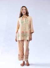 Load image into Gallery viewer, Beige Bloom Shirt Co-ord