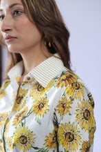 Load image into Gallery viewer, Sunflower Mini Shirt Dress