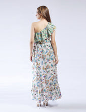 Load image into Gallery viewer, One shoulder Gardenia Maxi