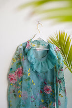 Load image into Gallery viewer, Teal Blossom Top