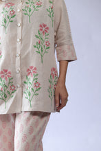 Load image into Gallery viewer, Peach Bloom Shirt Co-ord
