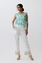 Load image into Gallery viewer, Teal Bib Top Set