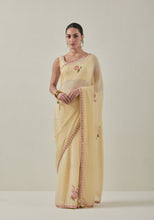 Load image into Gallery viewer, Summer Yellow Rose Saree
