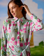 Load image into Gallery viewer, Floral Haven Shirt Dress