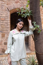 Load image into Gallery viewer, Mint Green Peony Shirt
