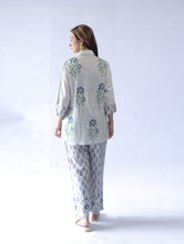 Load image into Gallery viewer, Grey Bloom Shirt Co-ord

