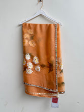Load image into Gallery viewer, Orange Fern Saree

