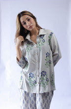 Load image into Gallery viewer, Grey Bloom Shirt Co-ord
