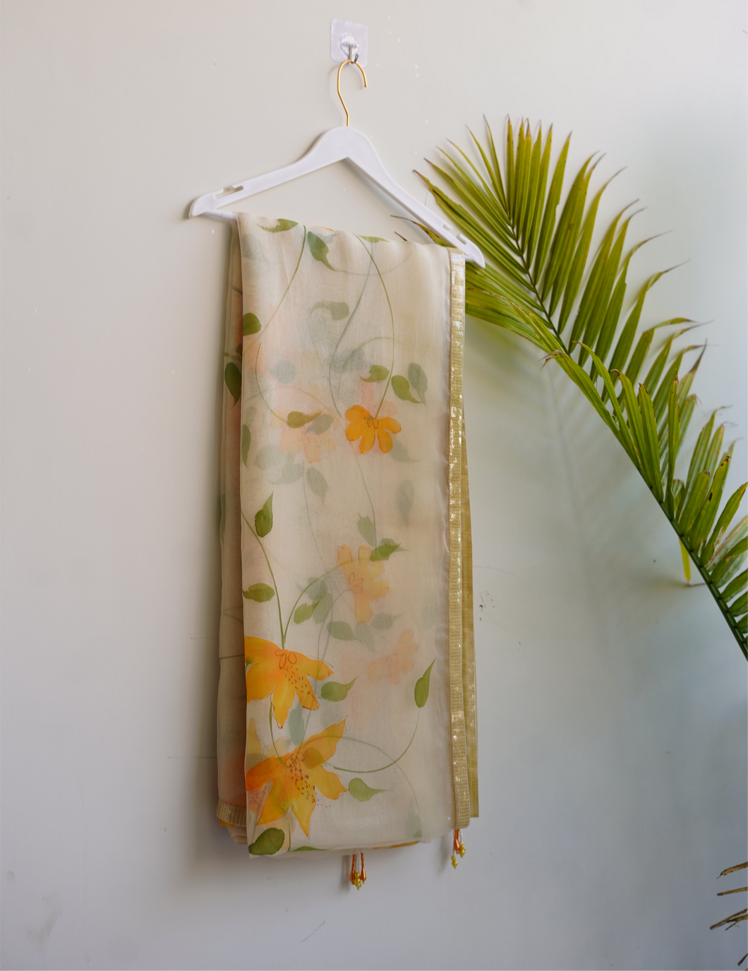 Lime Lily Saree