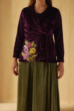 Load image into Gallery viewer, Wine Kimono Top
