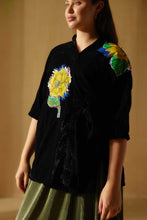 Load image into Gallery viewer, Sunflower Handpainted Kimono
