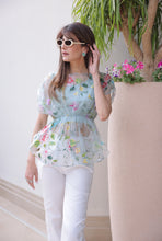 Load image into Gallery viewer, Blue Orchid Gather Top
