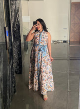 Load image into Gallery viewer, Front buttoned Garden Maxi in crepe
