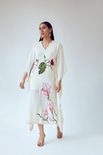 Load image into Gallery viewer, Handpainted Mognolia Kaftan Dress

